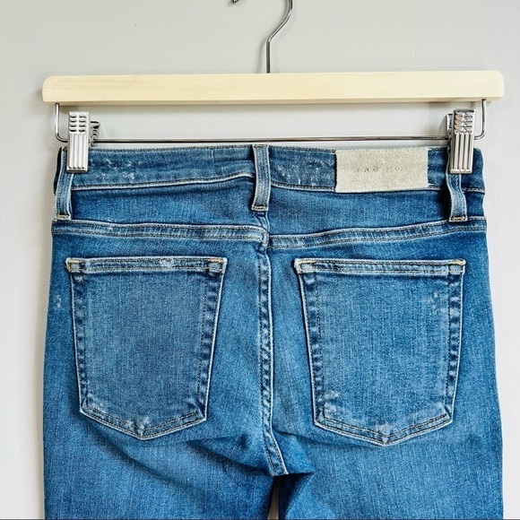 IRO Jeans Jarod Blue distressed hems ankle skinny jeans - Picture 5 of 10